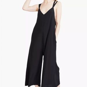 NWT The Great Eros Ereni silk strappy jumpsuit in black size M